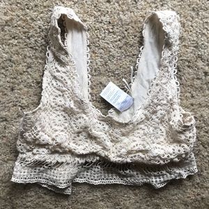 never worn. urban outfitters crochet crop top